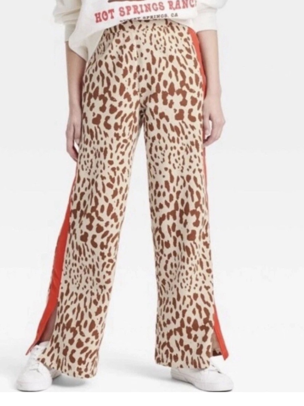 Grayson Threads High Rise Soft Split Ankle Animal-Print Relaxed Sweats XXS NWT - Picture 1 of 7